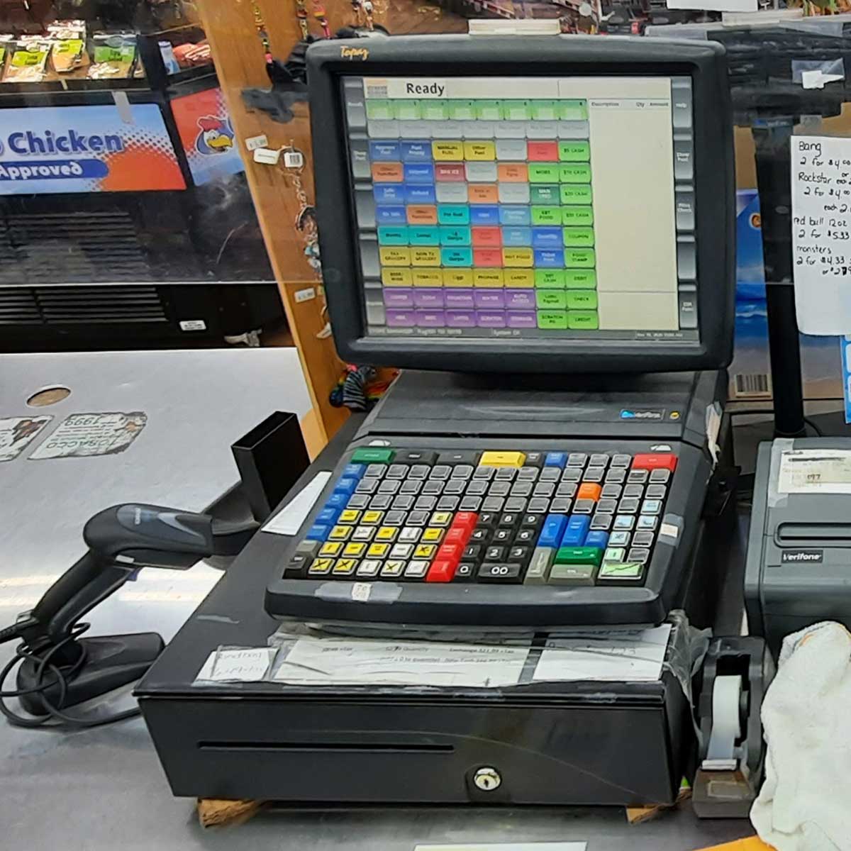 CDASSE - Point of Sale System on gas station counter